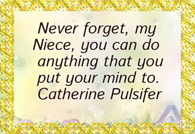 Words For My Niece On Her Birthday