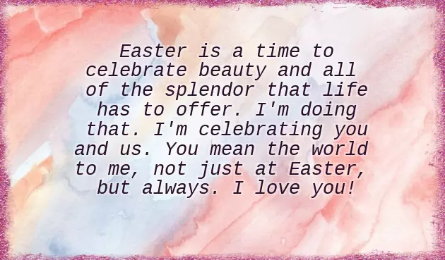 Easter Message To Your Love Easter Message To Your Love
