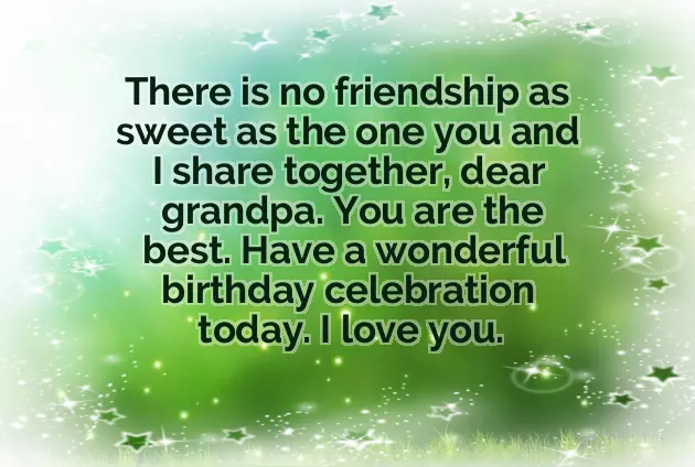 Birthday Greeting To Grandfather
