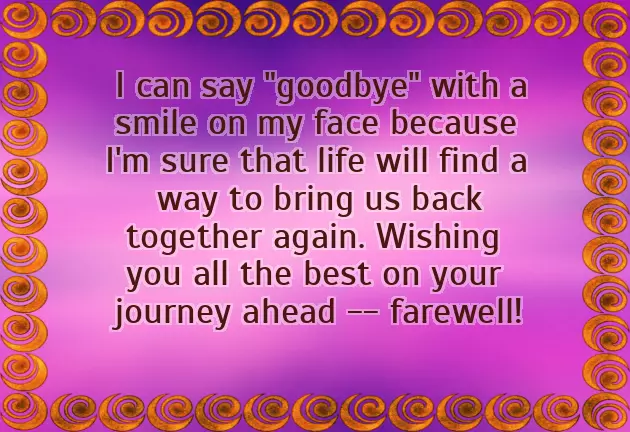 Goodbye Wishes