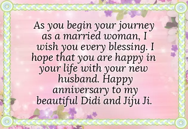 Sister Marriage Anniversary Quotes Sister Marriage Anniversary Quotes