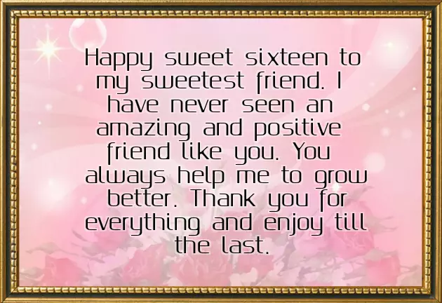 Sweet 16 Bday Wishes Sweet 16 Bday Wishes