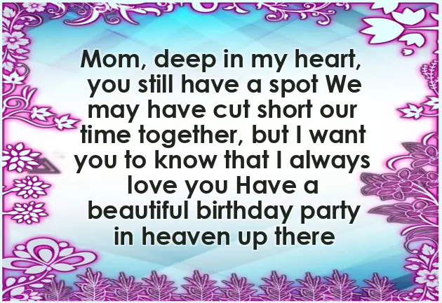 Birthday Wishes To Mum In Heaven