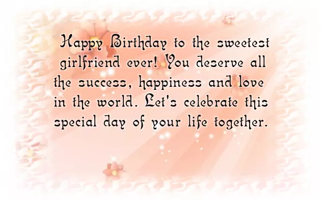 Special Birthday Wishes For Gf