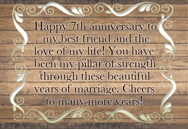 Seven Year Anniversary Gift Seven Year Anniversary Gift