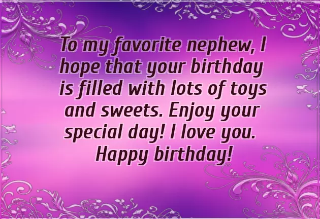 Happy Birthday Wishes To Nephew