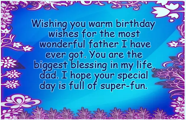 Birthday Wishes To My Dad From Daughter
