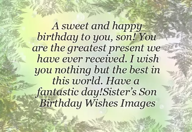 Happy Birthday To Sister Son Happy Birthday To Sister Son