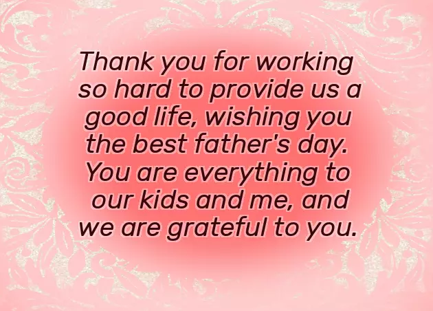 Fathers Day Message To Hubby