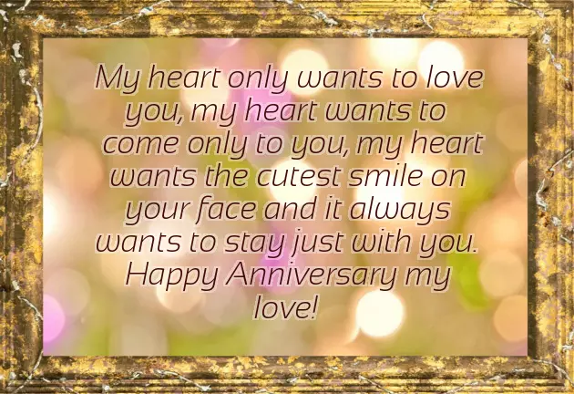 1St Wedding Anniversary Message For Wife