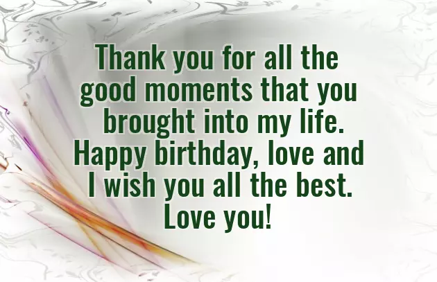 Happiest Birthday To My Love