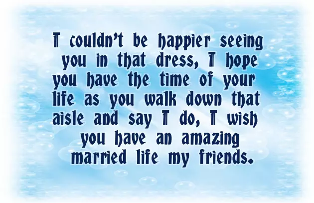 Best Wishes For Bestie Wedding