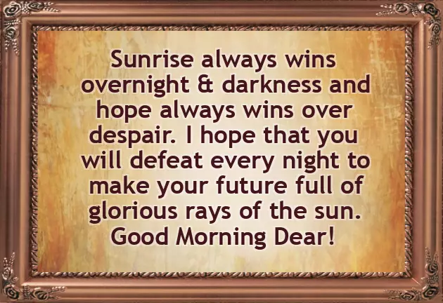 Good Morning Messages Of Flowers