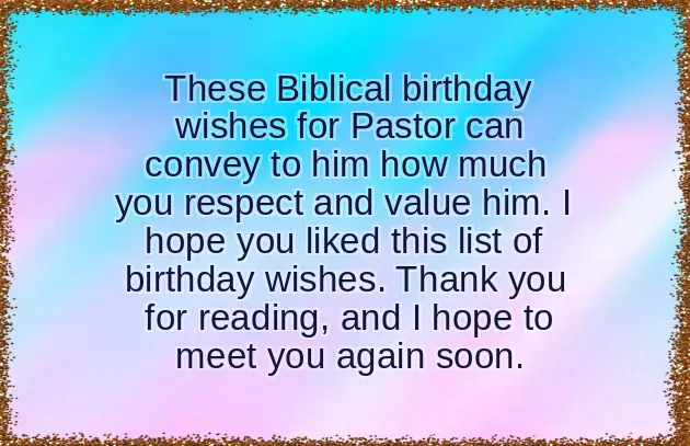 Pastor Birthday Wishes Pastor Birthday Wishes