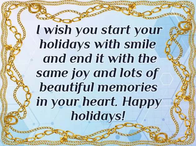 Merry Christmas And Happy Holidays Wishes