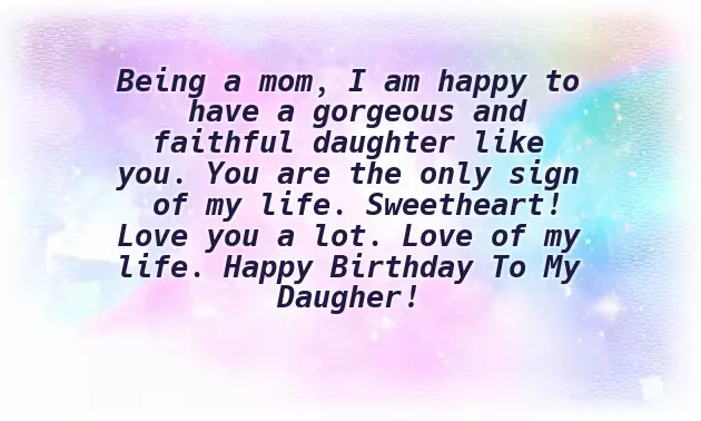 Mom To Daughter Birthday Wishes Mom To Daughter Birthday Wishes