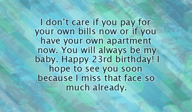 Birthday Wishes For 23 Year Old Daughter