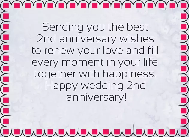 Happy 2Nd Year Wedding Anniversary