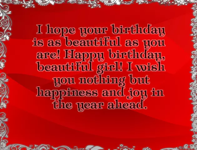 Sweet Birthday Wishes For Her