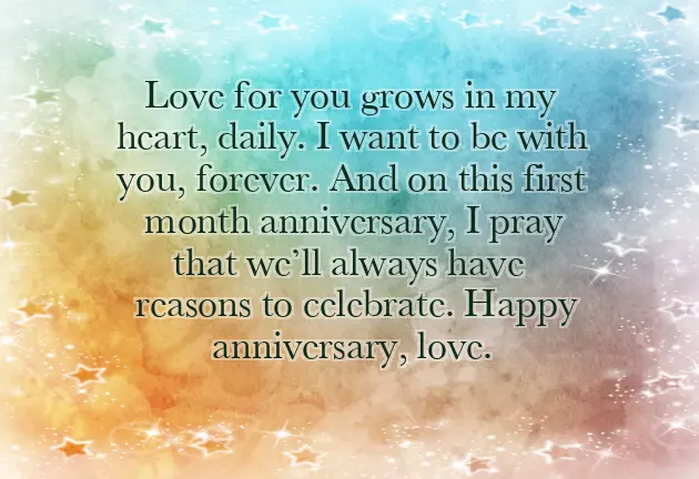 One Month Anniversary Quotes For Husband