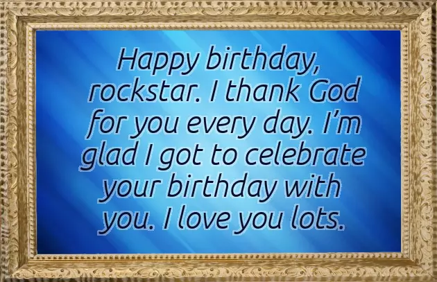 Wishes To Boyfriend On His Birthday