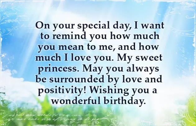 Happy Birthday To My Princess Quotes Happy Birthday To My Princess Quotes