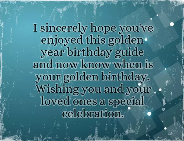 Golden Birthday Ideas Golden Birthday Ideas