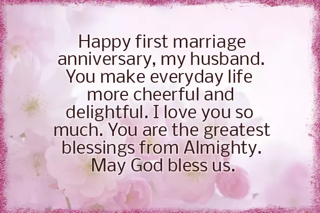 1St Marriage Day Wishes