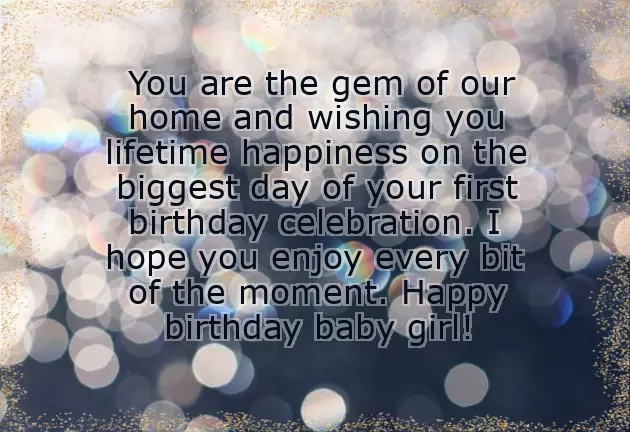 Short 1St Birthday Wishes For Baby Girl Short 1St Birthday Wishes For Baby Girl