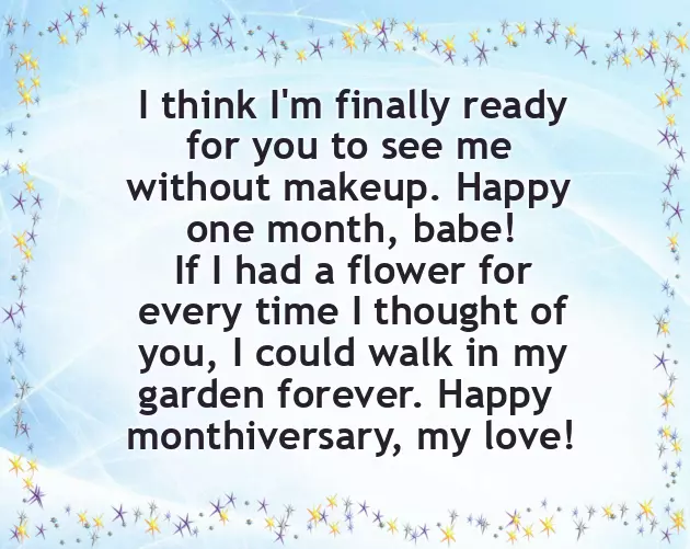 1St Month Anniversary 1St Month Anniversary