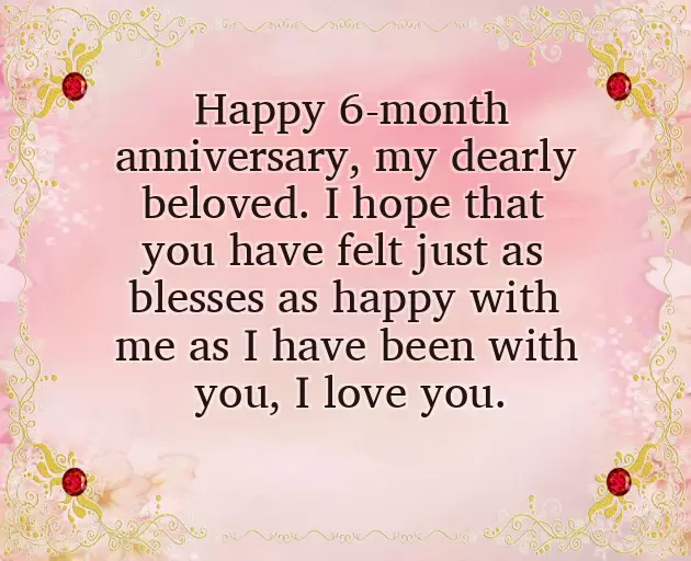 6 Month Anniversary Wishes For Sister