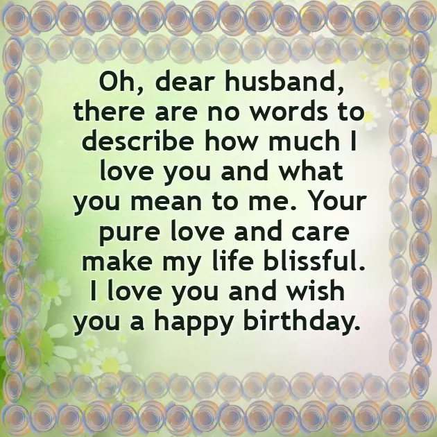 Happy Birthday In Advance My Love