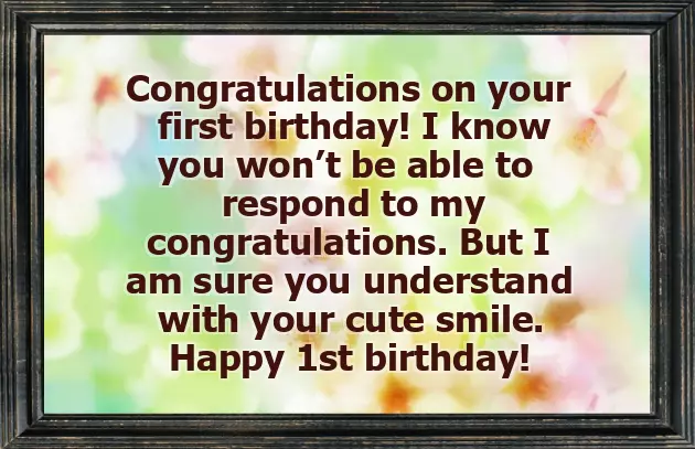 1 Birthday Quotes For Baby Girl