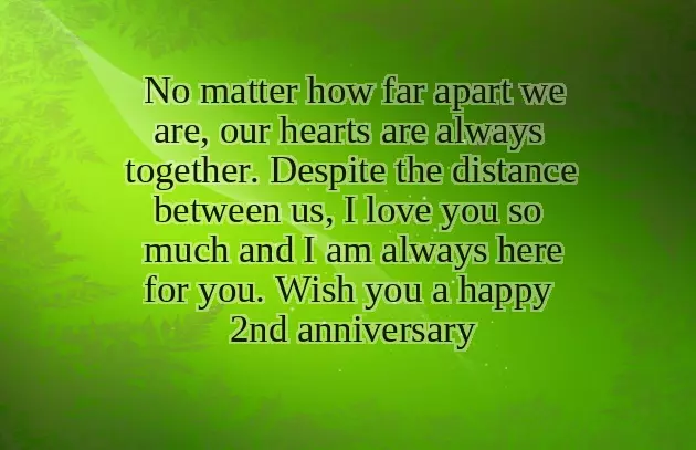 2Nd Love Anniversary Wishes For Boyfriend
