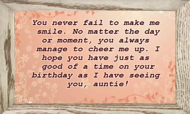 Happy Birthday To The Most Beautiful Aunt