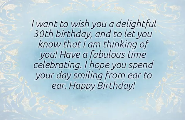 Happy 30 Birthday Woman