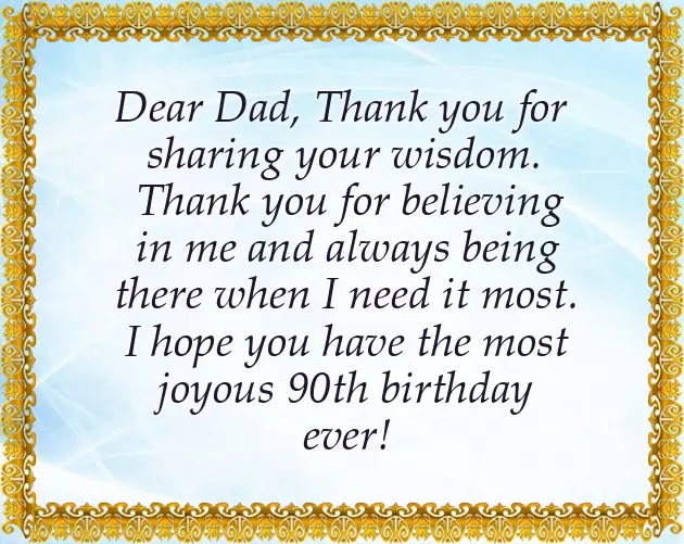 Congratulations To Dad