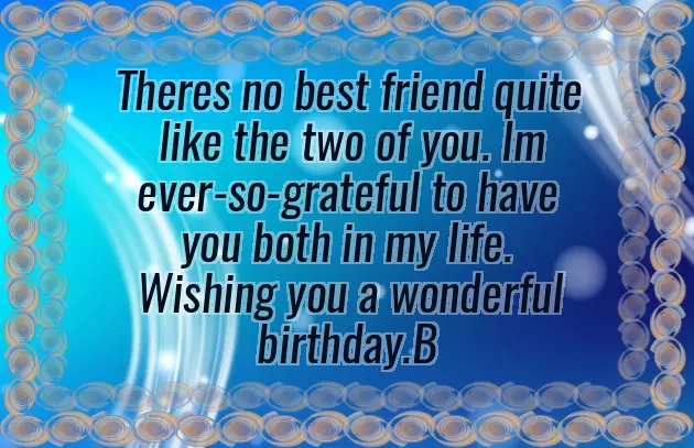 Birthday Twin Birthday Twin