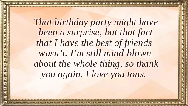 Appreciation To Friends For Birthday Wishes