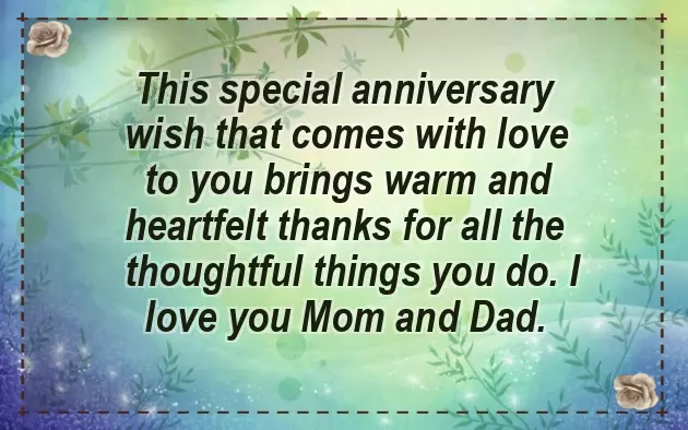 Mother Father Wedding Anniversary Wishes