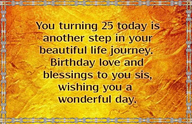 25Th Birthday Wishes 25Th Birthday Wishes