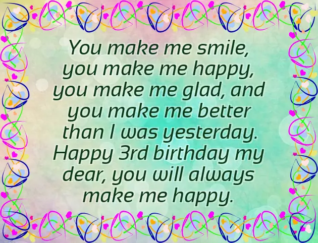 Birthday Wishes For 3 Year Old Sister Birthday Wishes For 3 Year Old Sister