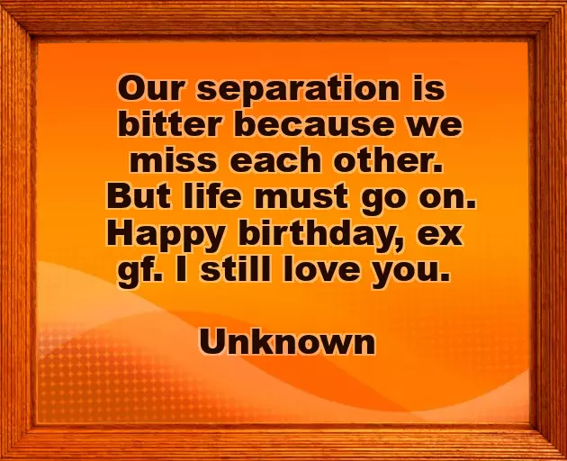 Heart Touching Birthday Wishes For Ex Girlfriend