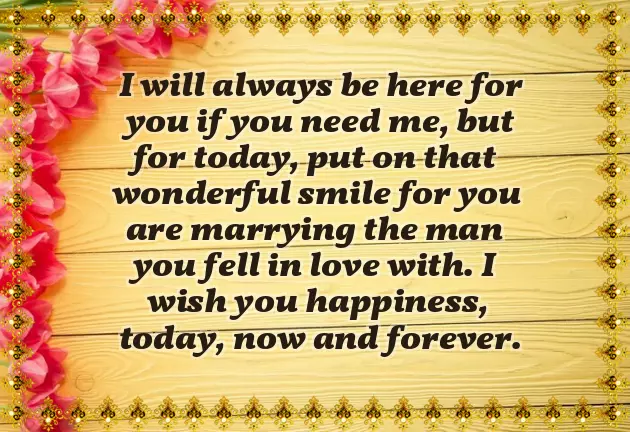 Best Wishes To The Bride