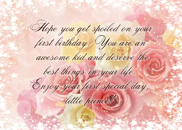 Little Girl First Birthday Wishes