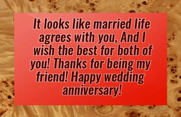 Best Friend Wedding Anniversary Quotes
