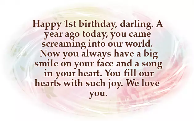 1 Year Baby Girl Birthday Wishes 1 Year Baby Girl Birthday Wishes