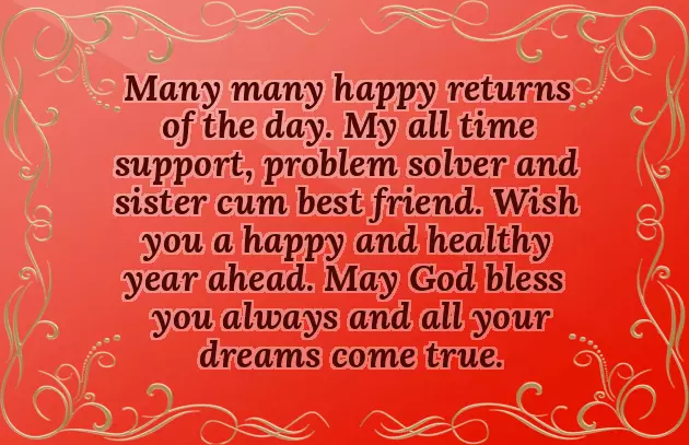 Best Birthday Wishes For Sister Like Friend Best Birthday Wishes For Sister Like Friend