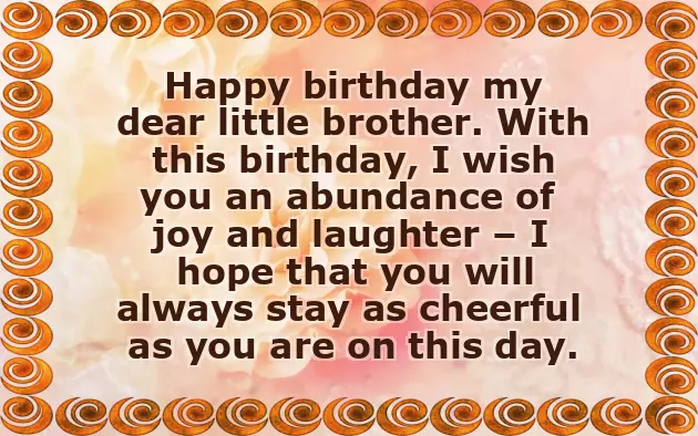 Birthday Wishes To Younger Brother Birthday Wishes To Younger Brother