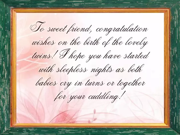 Twins Baby Congratulations